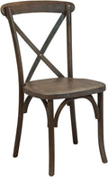 EMMA + OLIVER 2-Pack Wooden X-Back Dining Chair by EMMAOLIVER