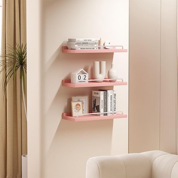 RYOFOBETTO Small Floating Shelf, 6X9 Inches Farmhouse Wall Shelves - Image 6