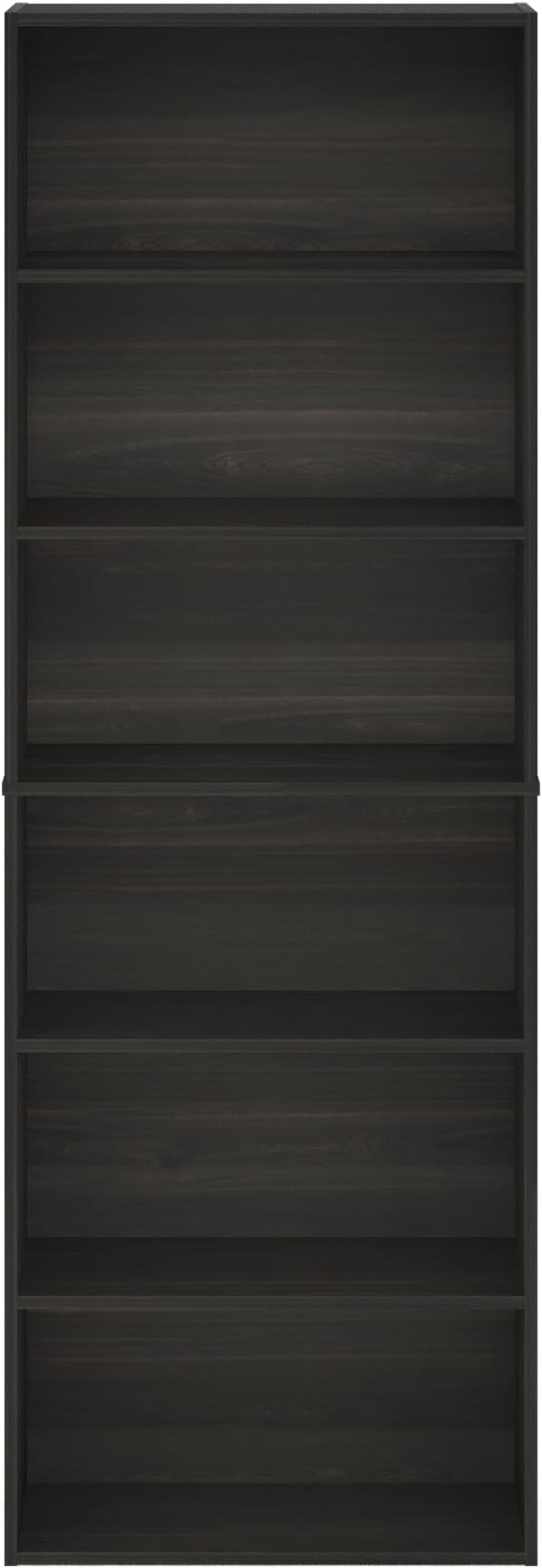 Furinno Jaya Simply Home Free Standing 6-Tier Open Storage Bookcase - Image 6