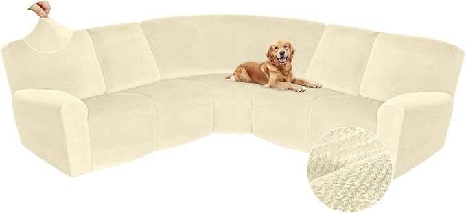 Arfntevss Sectional Recliner Couch Covers Velvet Corner Sectional Sofa Cover by Arfntevss