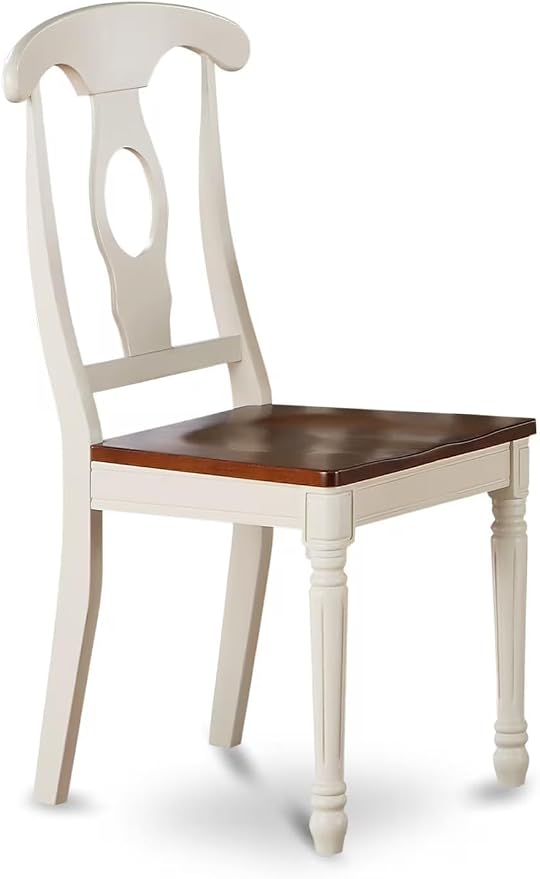 East West Furniture KEC-WHI-W Kenley Kitchen Dining Chairs - Image 4