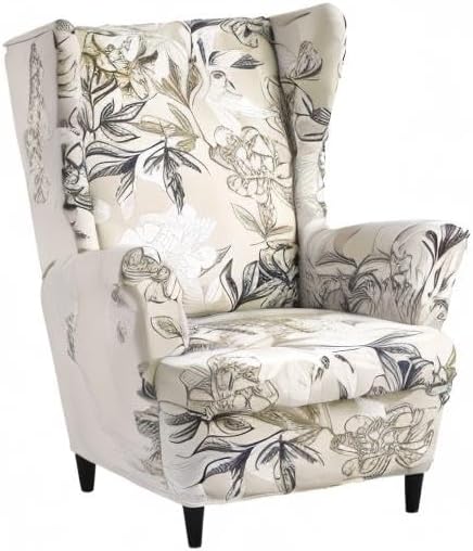 HAOYONG Wing Chair Slipcovers Printed Wingback Chair Covers 2 Pieces Wingback - Image 8