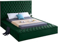 Meridian Furniture Bliss Collection Modern | Contemporary Velvet Upholstered Bed by MeridianFurniture