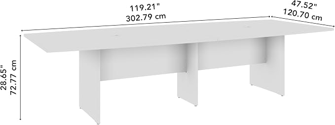 Bush Business Furniture 120-inch Office Conference Table - Image 3