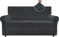 ZNSAYOTX Luxury Velvet Couch Cover 4 Piece Stretch Sofa Covers by ZNSAYOTX