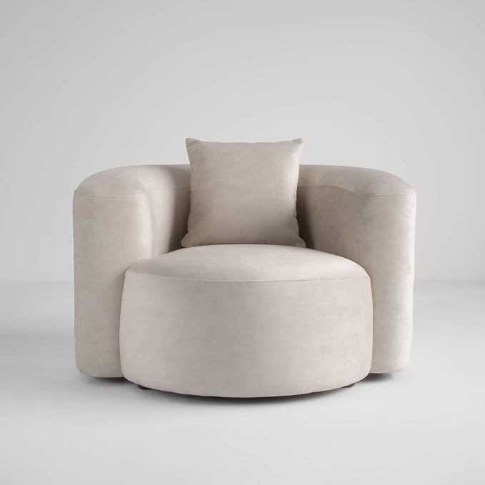 Acanva Luxury Modern Tight Curved Back Velvet Sofa, Minimalist Style Comfy Couch - Image 7