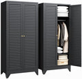 Letaya Armoire Wardrobe Closet, Hanging Rod Clothing Storage Cabinets by LetayaMetalCabinets
