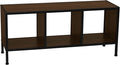 Household Essentials Jamestown Square Cubby TV Stand in Walnut Wood Grain by HouseholdEssentials