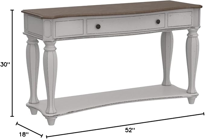 Liberty Furniture Industries Magnolia Manor Sofa Table, W52 x D18 x H30 - Image 3