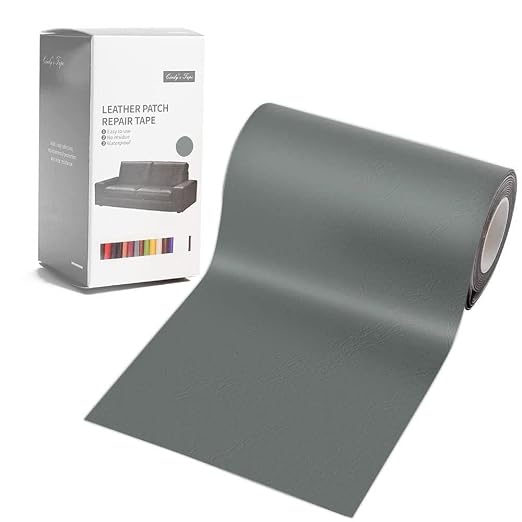 Leather Repair Patch Kit Dark Gray 4 x 60 inch Leather Repair Tape Self by Cindy%27s+Tape