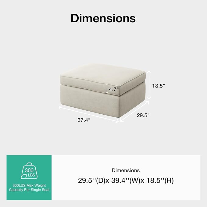 Novilla 108" Modular Sectional Sofa, Modular Sectional Couches - Image 2