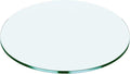 17" Round Tempered Glass Table Top by Unknown