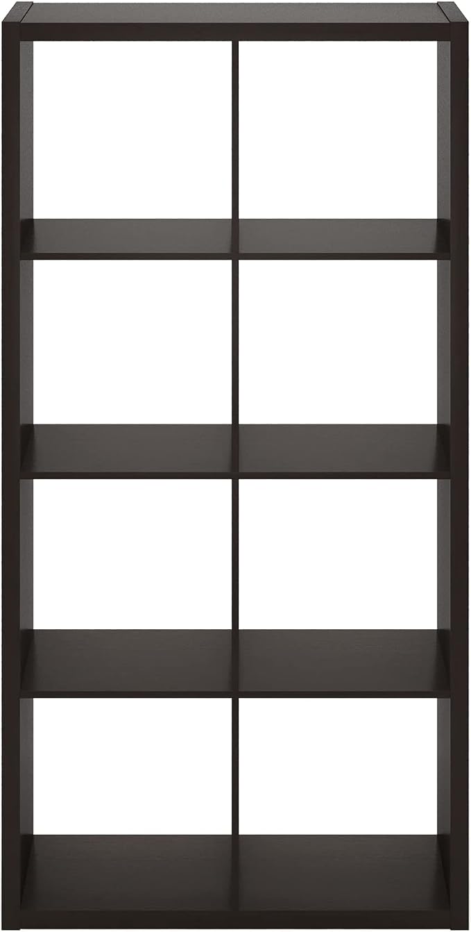 Furinno CUBICLE Book Shelf, 8-Cube Bookshelf, Extra Thick Frame Horizontally & - Image 12