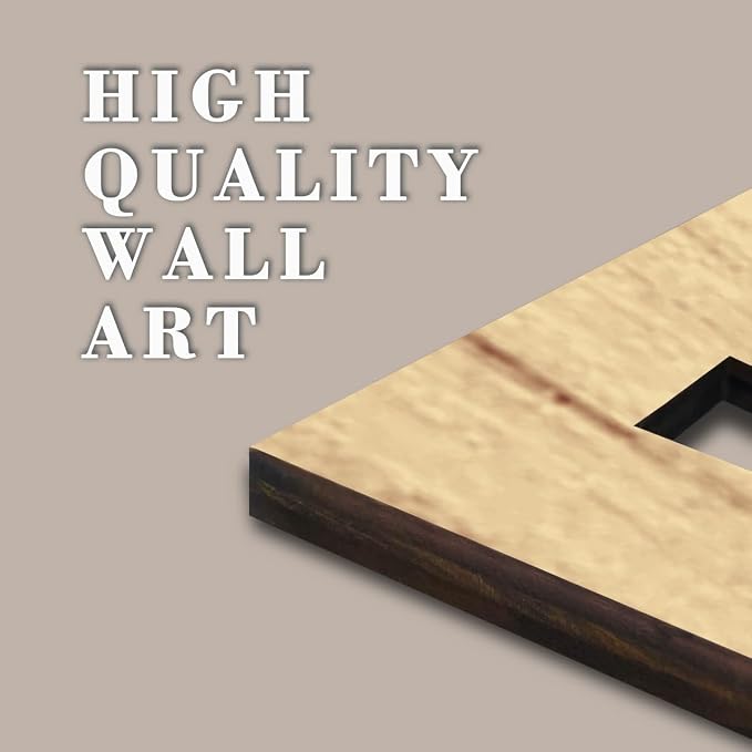IARTTOP Boho Mid-century Modern Wood Wall Art 16x32 Inch Large Green Abstract - Image 5