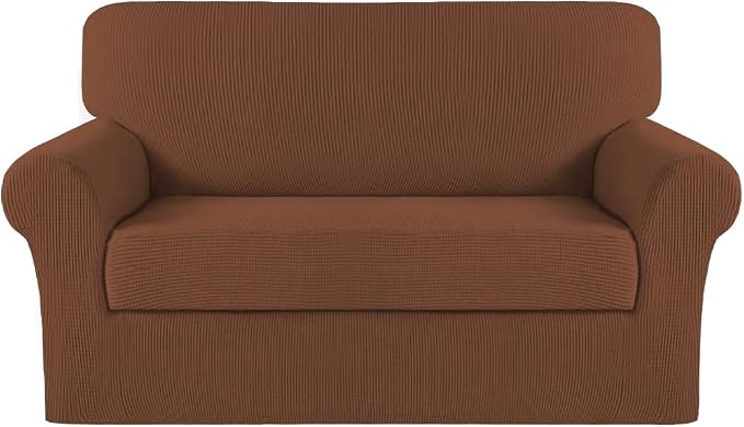 Turquoize Stretch Sofa Slipcover 2 Pieces Sofa Cover Couch Cover by Turquoize