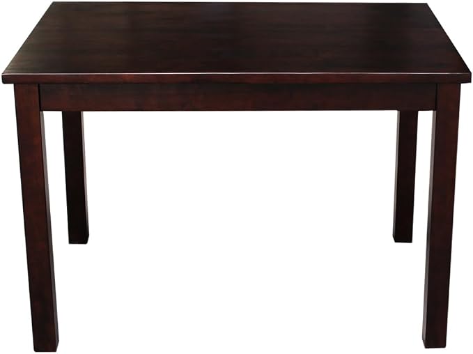 HomeStock Asian Aesthetics Table in Linen White, Made from Solid Parawood - Image 5