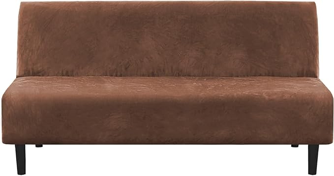 H.VERSAILTEX Real Velvet Futon Cover Armless Sofa Covers Sofa Bed Covers by HVERSAILTEX