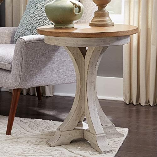 Liberty Furniture Industries Farmhouse Reimagined Round Chair Side Table - Image 8