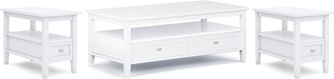 SIMPLIHOME Warm Shaker Solid Wood Transitional-Style 48-inch Wide Coffee Table by SimpliHome
