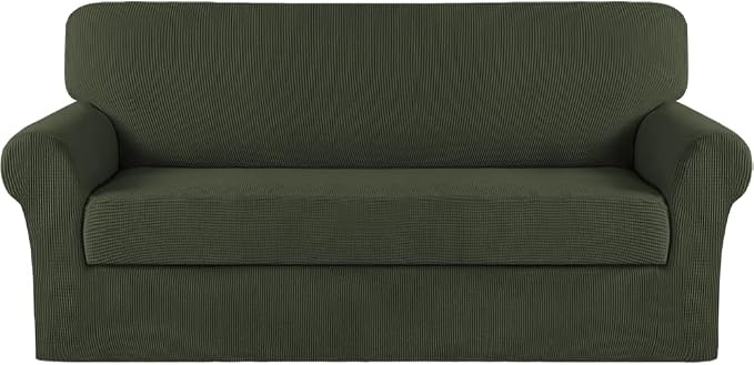 Turquoize Stretch Sofa Slipcover 2 Pieces Sofa Cover Couch Cover by Turquoize