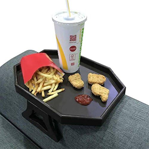 Sofa Arm Clip Table, Armrest Tray Table, Drinks/Remote Control/Snacks Holder … - Image 5