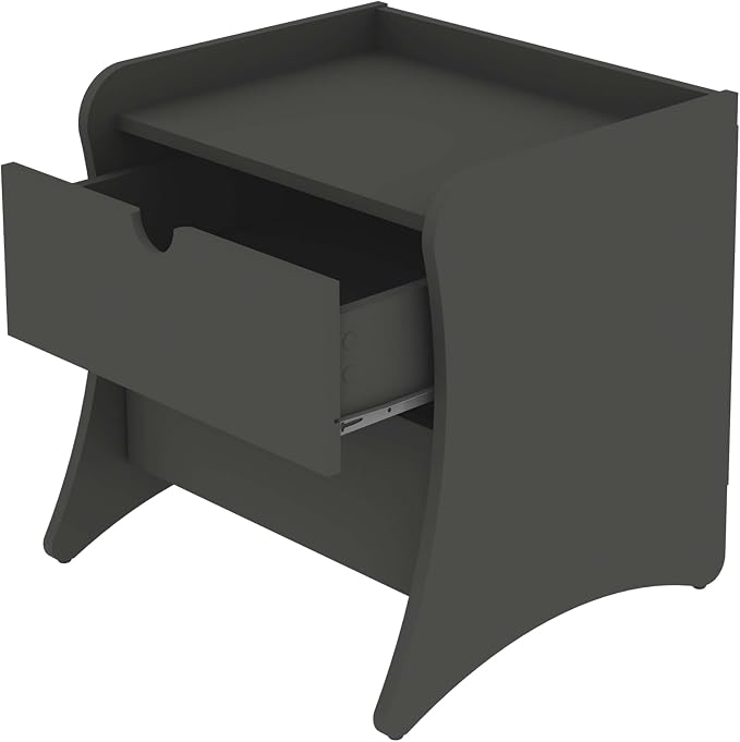Eco Friendly Nightstand in Charcoal Gray Made from Sustainable Materials - Image 7