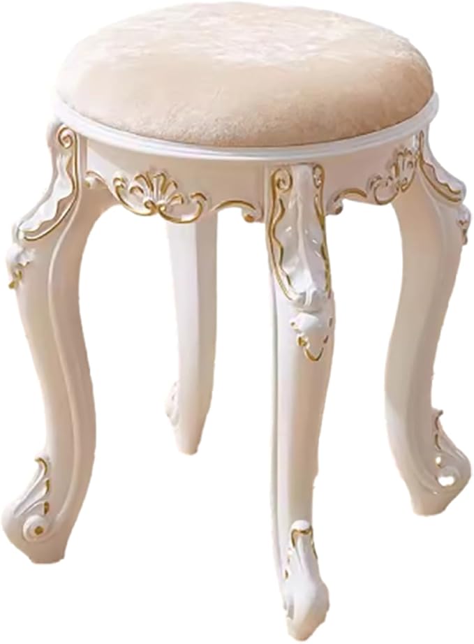 Vintage Vanity Stool Vanity Chair, Round & Rectangular Makeup Stool, Cute by Unknown