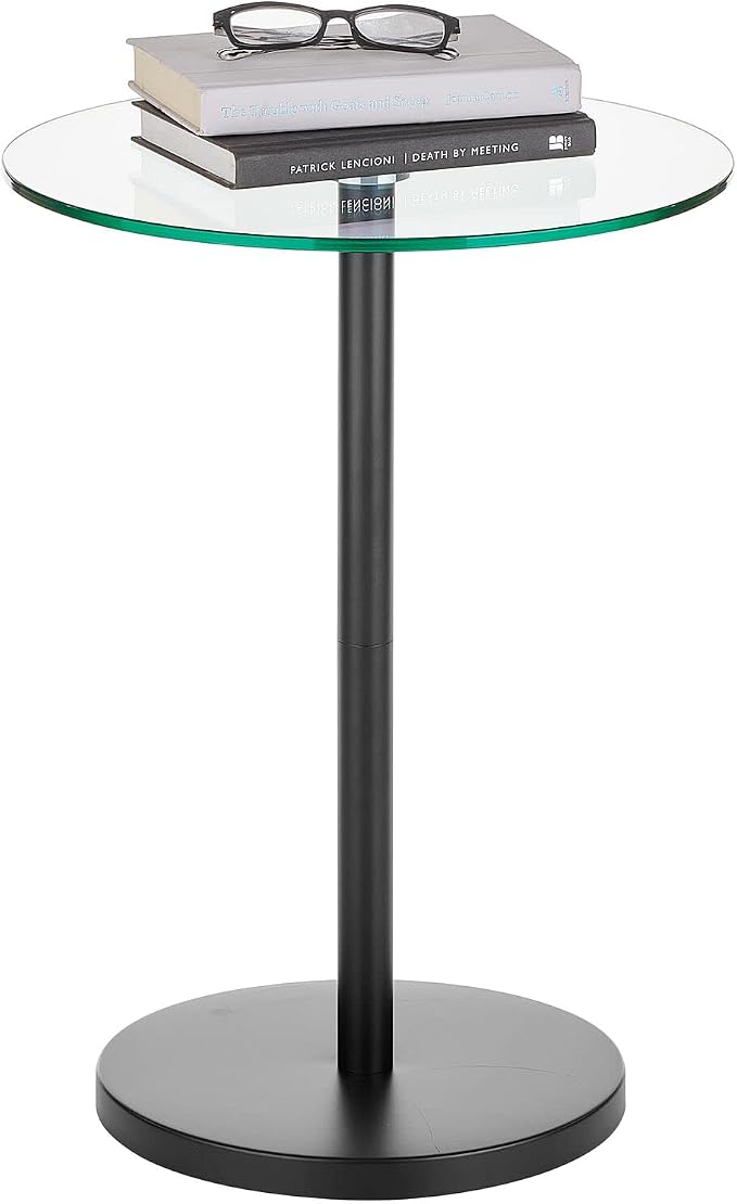 mDesign Glass Top Side/End Drink Table - Image 6