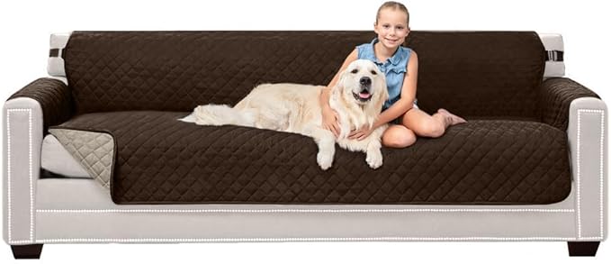 Sofa Shield® Couch Slip Covers for Dogs, Reversible Furniture Protector by SofaShield