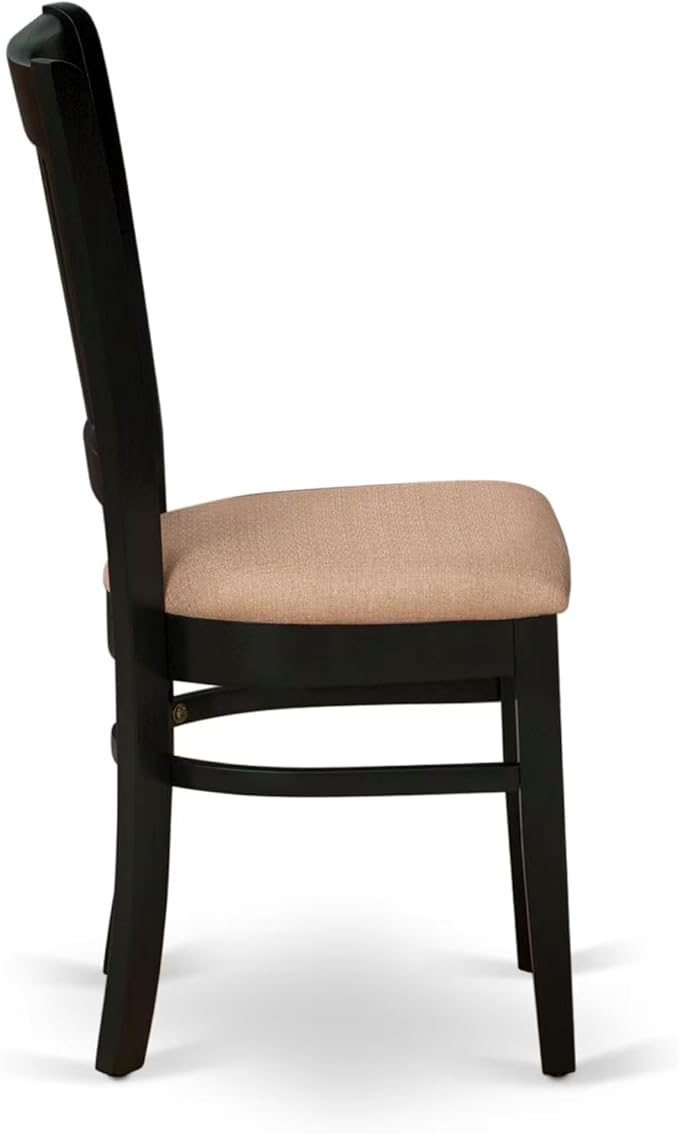East West Furniture ANVA5-BLK-C 5 Piece Dining Room Furniture Set Includes a - Image 13