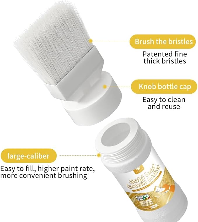 Liquid Gold Paint 6.35 Fl Oz, Non-Fading Gold Paint Finish - Image 7