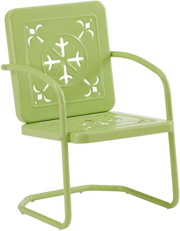Crosley Furniture Azalea 2-Piece Outdoor Chair Set, Vintage Retro Metal Patio - Image 9