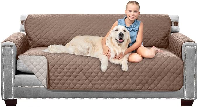 Sofa Shield® Couch Slip Covers for Dogs, Reversible Furniture Protector by SofaShield