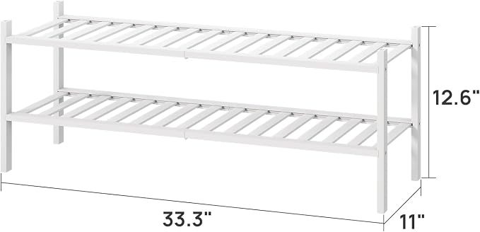 viewcare Long Shoe Rack for Entryway, Shoe Organizer for Hallway Closet - Image 2