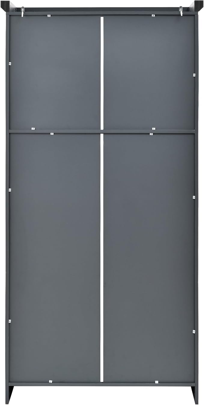 VilroCaz Freestanding Kitchen Pantry Tall Storage Cabinet, Wooden Kitchen - Image 9
