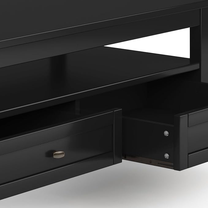 SIMPLIHOME Warm Shaker Solid Wood Transitional-Style 48-inch Wide Coffee Table - Image 10