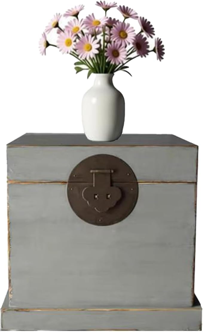 Chinese Inspired Cabinets Distressed Petite Elmwood Chinese Ming Cabinet by Unknown