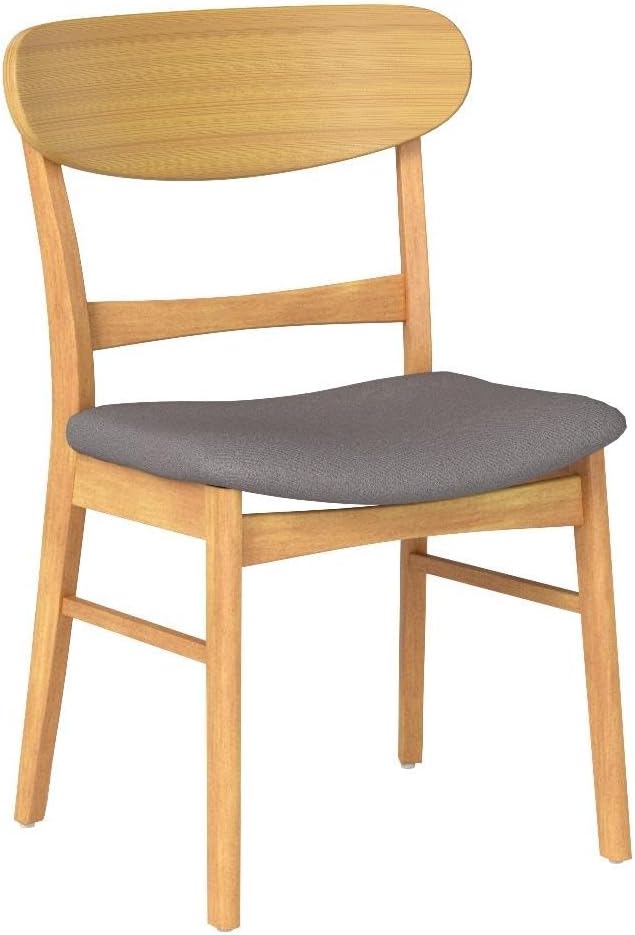 Christopher Knight Home Heather Mid-Century Modern Dining Chairs, Dark Gray and - Image 6