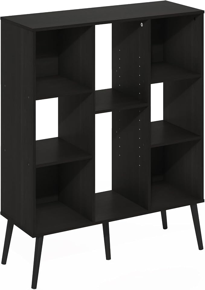 Furinno Claude Mid Century Style Book Shelf, 8-Cube Bookshelf, Cube Storage - Image 5