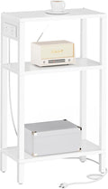 TUTOTAK Narrow Side Table with Charging Station, Small End Table with USB Ports by ChoosetutotakFurnitureBuildYourCozyHome