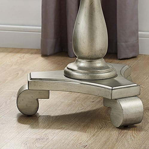 Roundhill Furniture Rene Contemporary Wood Pedestal Side Table - Image 6