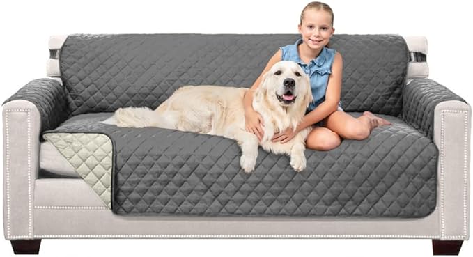 Sofa Shield® Couch Slip Covers for Dogs, Reversible Furniture Protector by SofaShield