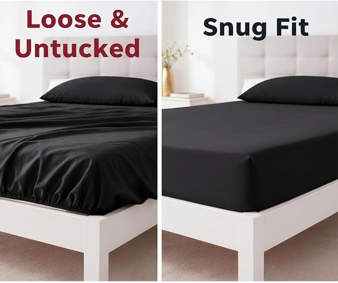 Stretchy Full Size Fitted Sheet - Image 3