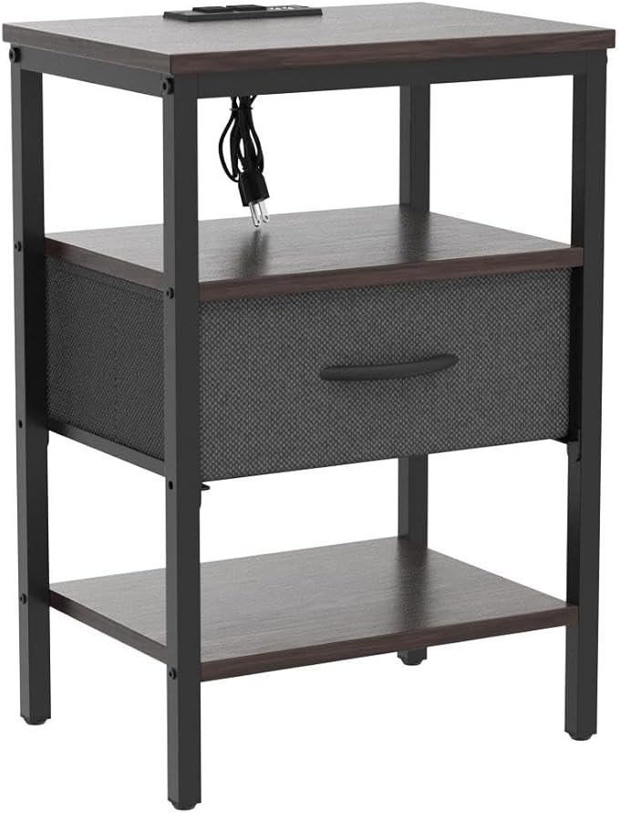SUPERJARE Nightstand Set of 2, Bed Side Tables - Image 5