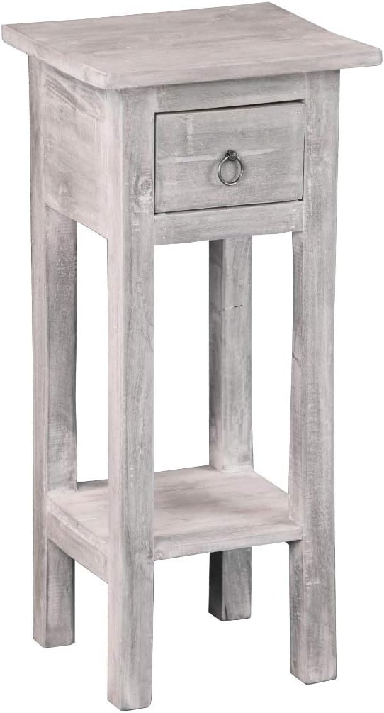 Sunset Trading Shabby Chic Cottage Accent Table, Stonewall Gray by SunsetTrading