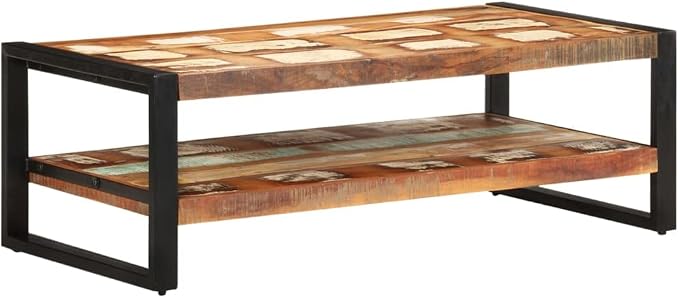 Coffee Table 47.2"x23.6"x15.7" Solid Reclaimed Wood, End Tables, Living Table by WENYUFURN