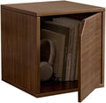 Versatile wooden storage cabinet, space-saving modular organizer by Unknown