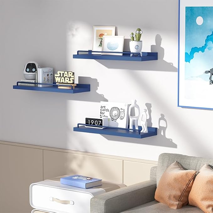 RYOFOBETTO Floating Shelves, Bathroom Decor Shelves Over Toilet, Farmhouse Wall - Image 5