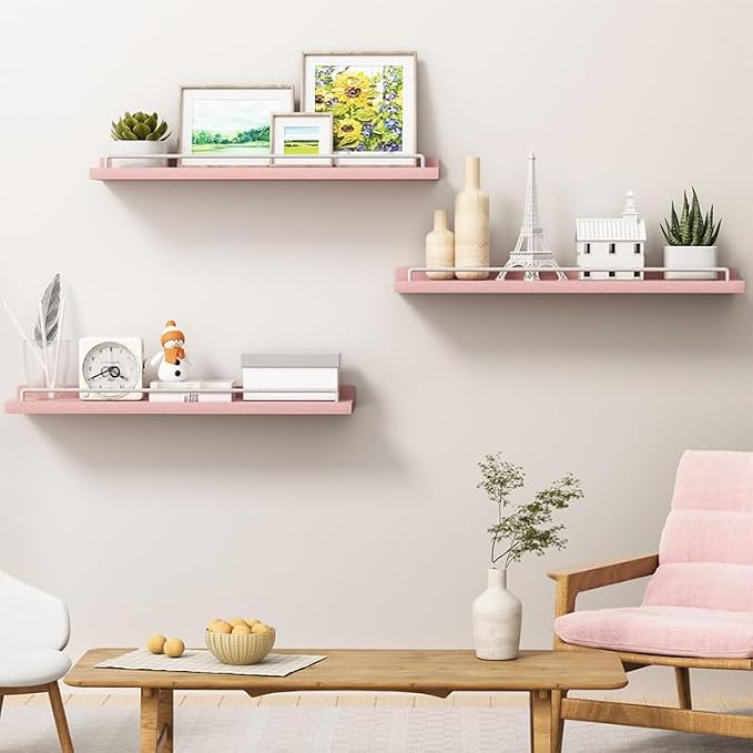 RYOFOBETTO 22 inches Long Floating Shelves, Bathroom Decor Shelves Over Toilet - Image 6