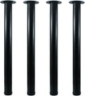 QLLY 26 inch Adjustable Metal Desk Legs, Heavy Duty Furniture Table Legs by QLLY